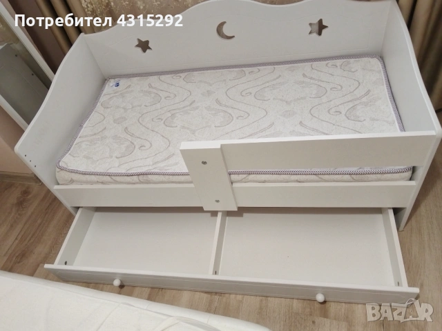 Детско легло +чисто нов матрак, снимка 2 - Бебешки легла и матраци - 54211137