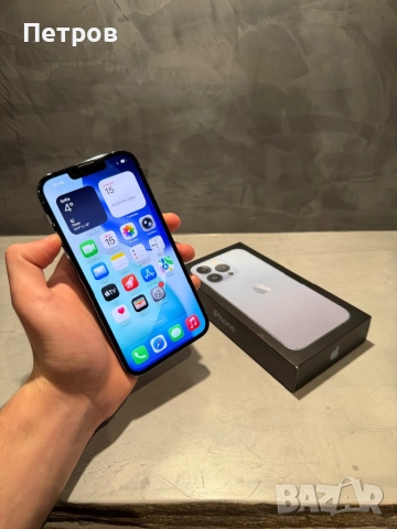 Перфектен Iphone 13 Pro 512 GB Sierra blue, снимка 8 - Apple iPhone - 52805027