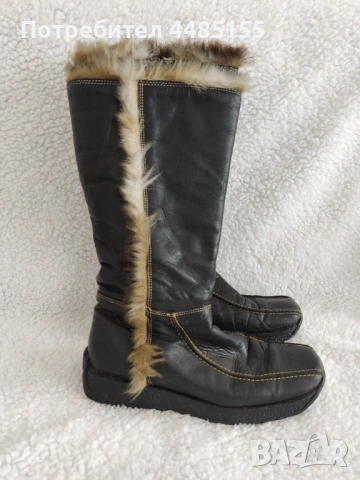 Кожени ботуши, 38, снимка 2 - Дамски ботуши - 53322793