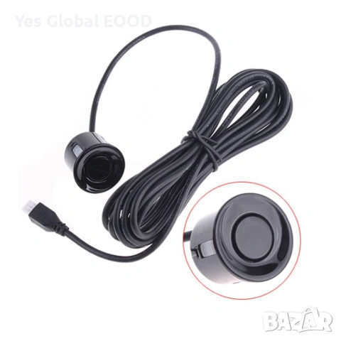 Парктроник с 4 сензора LED дисплей и зумер (Сребрист), снимка 3 - Аксесоари и консумативи - 53633820