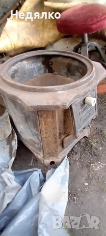 Стара чугунена печка за бойлер,1973г,Нова , снимка 6 - Печки, фурни - 53536436