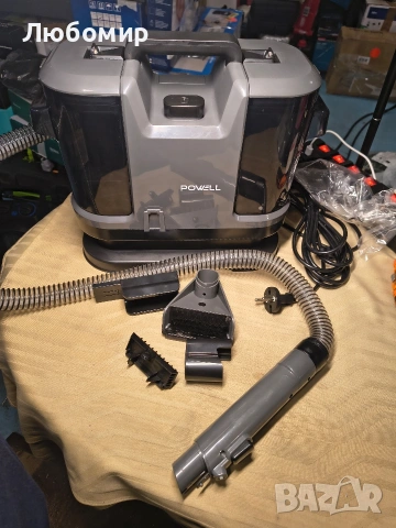 Перяща Прахосмукачка Powell Washing, 450W машина за почистване на килими и петна за килими, дивани , снимка 2 - Прахосмукачки - 53614662