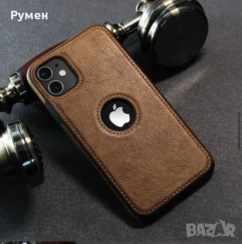 Луксозен кейс кожен гръб за iPhone 14/15 Pro Max, снимка 4 - Калъфи, кейсове - 48220497