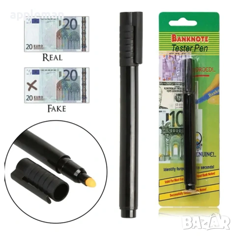 Химикал проверка на фалшиви банкноти бърз инструмент детектор на пари, снимка 5 - Друга електроника - 53201174