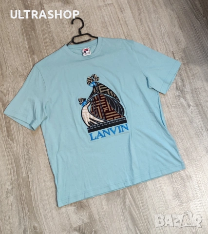 Unisex Тениска Lanvin x Fila S size в отлично състояние