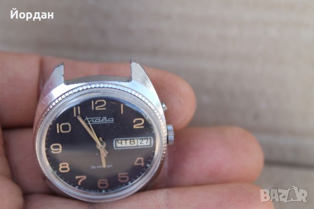 СССР мъжки часовник ''Слава'' 26 камъка , снимка 11 - Антикварни и старинни предмети - 45469318