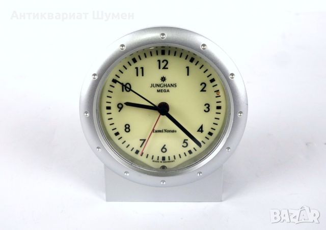 Германски будилник с радиоконтрол JUNGHANS MEGA Lumi Nova / DEF 288 GH, снимка 1 - Други - 46361901