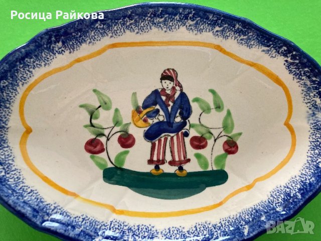 Френска керамична чиния, снимка 5 - Чинии - 51149157