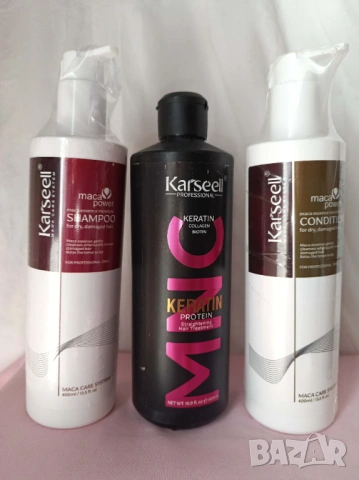 Промо комплект 59-шампоан+балсам+кератинова терапия Карсел