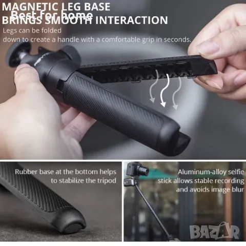 Статив и селфи стик две в едно- трипод PGYTECH, снимка 5 - Чанти, стативи, аксесоари - 50140956