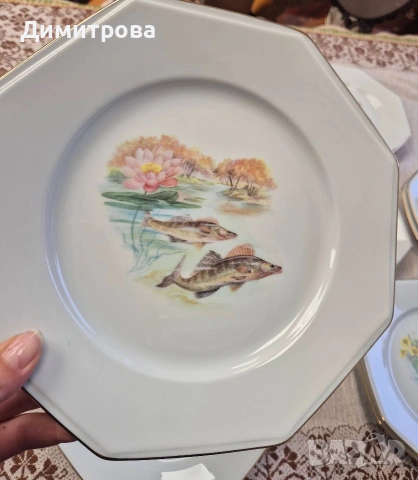 Рибен сервиз, Лимож, снимка 10 - Сервизи - 54227751