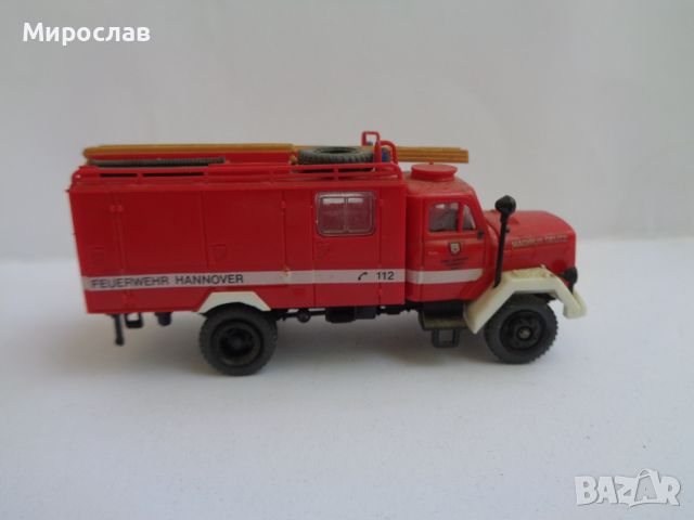 ROCO ? PREISER? H0 1/87 MAGIRUS МОДЕЛ ИГРАЧКА ПОЖАРНА КАМИОН, снимка 3 - Колекции - 46744205