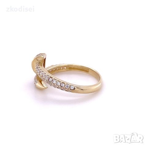 Златен дамски пръстен Cartier 2,25гр. размер:57 14кр. проба:585 модел:23701-2, снимка 2 - Пръстени - 45902923