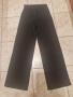Дамски черен широк панталон, снимка 2