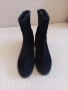Черни велурени ботички 39 номер, снимка 1