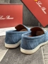 Loro Piana Мъжки Сини Обувки Естествена Кожа Лоро Пиана Код E829, снимка 3