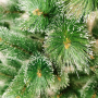 Коледна елха с бели, заскрежени връхчета, снимка 1 - Изкуствени цветя - 44995831