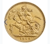 Златна монета Британски суверен ДжорджV, снимка 2