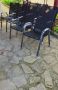 Маса  Квадратна,Сива, 90 x 90 x 71 см + Комплект 5 градински стола чисто нови от Германия , снимка 5