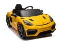 Porsche Spyder RS 12V – Детска акумулаторна кола, Жълта, EVA гуми, снимка 3