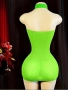 Флуоресцентно зелена рокля, снимка 3