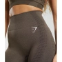 Gymshark Vital Seamless 2.0 Leggings Brown Marl - дамски фитнес клин С, снимка 1