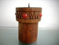 Свещник дърворезба, снимка 2