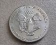 САЩ.  1 сребърен долар. 1988 година.  Американски сребърен орел  Сребро 0.999 .