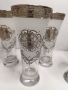 Комплект от 6 броя чаши за вода от чешки кристал Бохемия., снимка 5