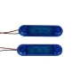 Диодни ЛЕД LED габарити с 3 SMD диода , СИНИ , 12-24V L0072 , снимка 1