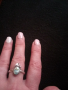 Сребърен пръстен със седеф , снимка 3