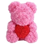 Мече от рози, 25см с подаръчна кутия в 3 цвята, снимка 4