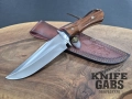 Ръчно изработен ловен нож с кожена кания,LN434, снимка 1
