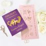 Сватбени Покани Паспорт със Самолетен билет, снимка 1 - Покани - 45401507