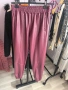 Нов кожен панталон в цвят бордо - 13Е, снимка 1