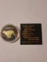 Красива сребърна монета Cheetah 2021 Black Platinum & 24 K Gold, 100 бр. за цял свят., снимка 2