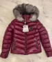 Moncler Зимно Дамско Яке Цвят Бордо, снимка 3