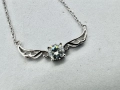 Сребърно колие с мойсанит (Диамант) 0.5 карата, снимка 10