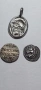 Медалъон сребърен + 2 сребърни монети реплика, снимка 3