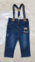 Детски дънки Мики Маус, риза и папионка 9-12 месеца, снимка 2