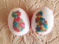 Яйца с бродерии, шевици, Великден, снимка 9