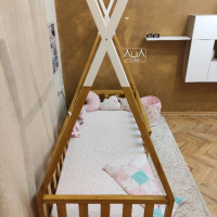Детско легло ТИПИ | НОВ модел Монтесори: ТИПИ++ | Легло къщичка | легло от дърво, снимка 4 - Мебели за детската стая - 45037097