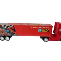 Детски Тир - контейнер със завиващо ремарке, снимка 2 - Коли, камиони, мотори, писти - 45665100