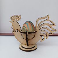 Великденска поставка за яйце симпатично петле, снимка 1 - Декорация за дома - 45373046