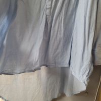 памучна синя дълга риза,асиметрична ГОЛЯМ размер,овърсайз- XXXL, снимка 6 - Ризи - 46156842
