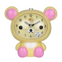 Детски настолен часовник със светлина и функция за будилник с батерии Мече, 15 х 16 см, снимка 3 - Декорация за дома - 45218809