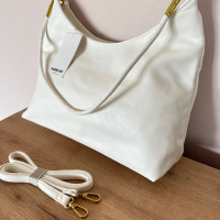 Бяла дамска чанта с две дръжки, снимка 2 - Чанти - 45004172