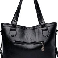 Дамска ежедневна голяма чанта в черно или бордо, снимка 3 - Чанти - 45490031