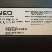 Телевизор  NEO LED - 40772 FHD SMART, снимка 2 - Телевизори - 45017901