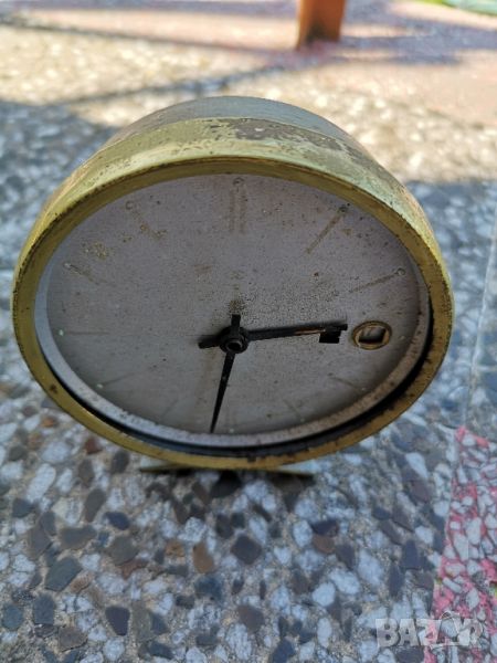 стар механичен часовник с будилник, снимка 1